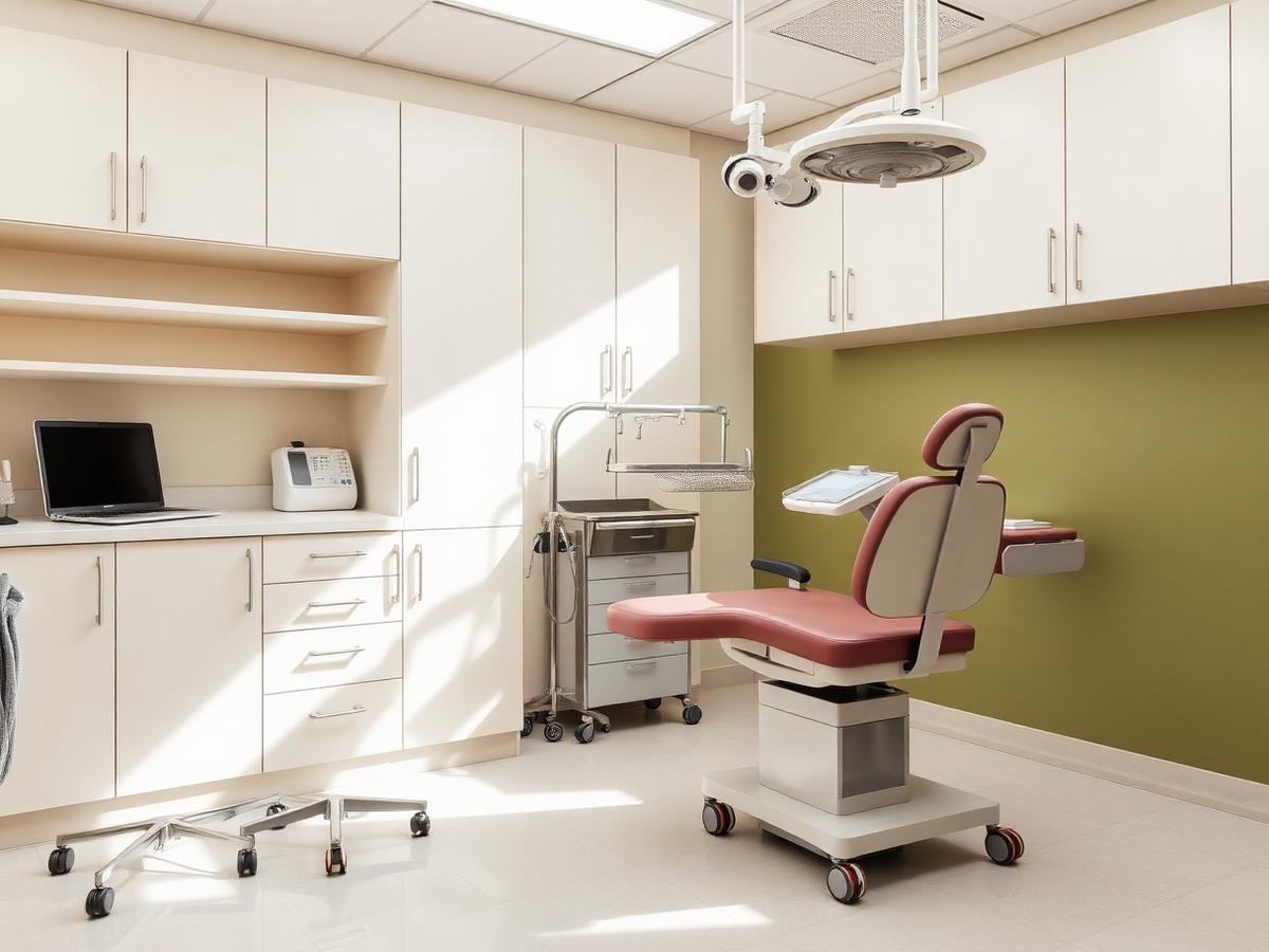Estrutura preparada para procedimentos ambulatoriais.